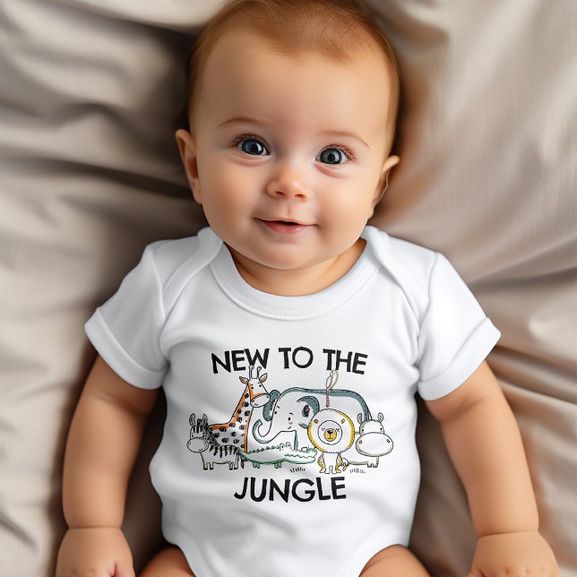 New to the Jungle Safari Themed Baby Bodysuit (Creator Uploaded)