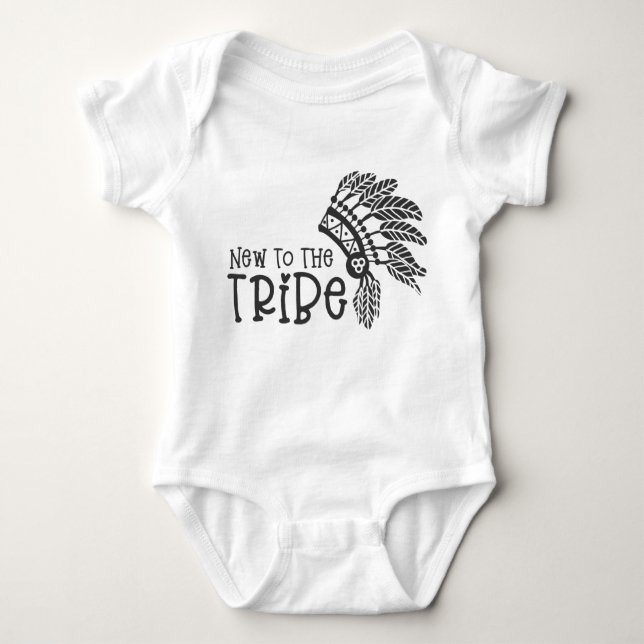 New to the Tribe. Baby Bodysuit (Front)