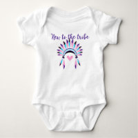 New To The Tribe Native American Purple Pink
