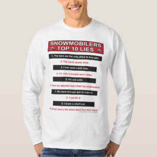 New-top-10-lies-Large-Red T-Shirt