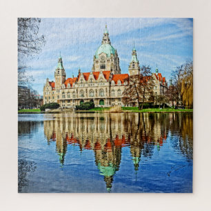 New Town Hall - Hanover, Germany - 20x20 - 676 pc Jigsaw Puzzle