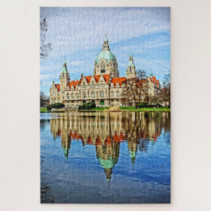 New Town Hall - Hanover Germany - 20x30 - 1014 pc Jigsaw Puzzle