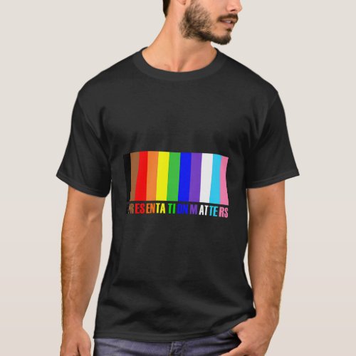 New Trans And People Of Color Inclusive Pride Flag T_Shirt