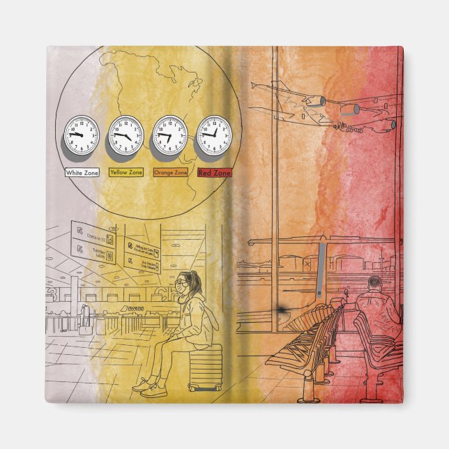 New Travel Routes Magnet (Front)