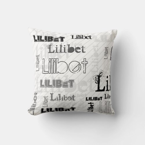 NEW Trendy Boy Girls Named Gift Room Decor Throw Pillow