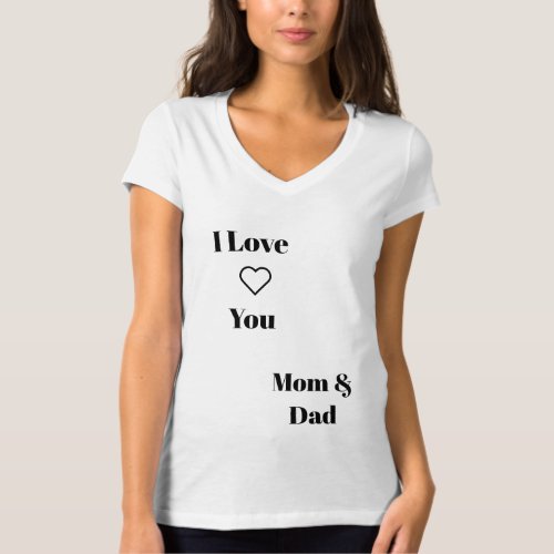 New trendy Mom  dad Loves t_Shirt