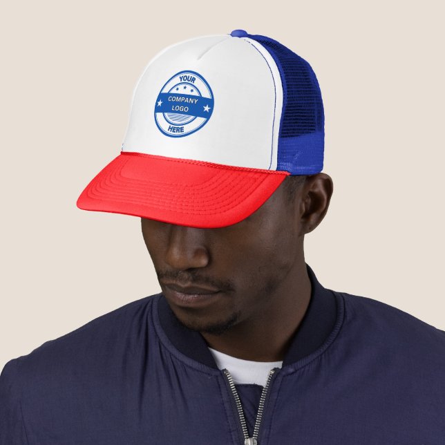 NEW! Trucker Hat - Red White Blue - Customize (In Situ)