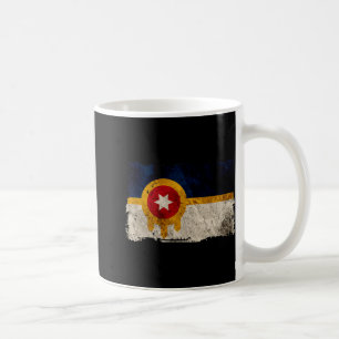 New Tulsa Flag Vintage Distressed Tulsa Oklahoma Coffee Mug