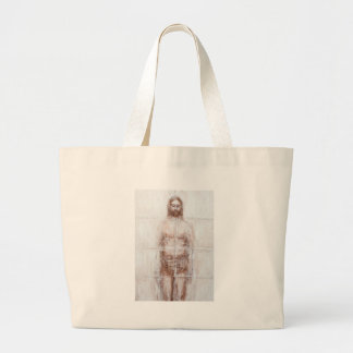 New Turin Shroud (Contemporary Realism Jesus) Large Tote Bag