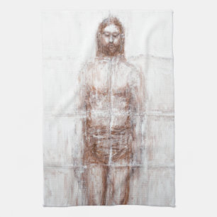 New Turin Shroud (Contemporary Realism Jesus) Towel