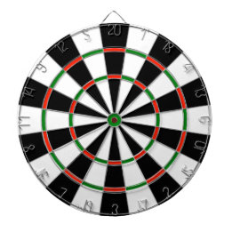 New Twist on Colors of a Regulation Size Dartboard