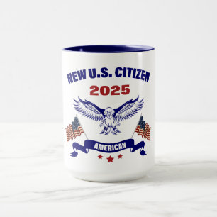 New U.S. American Citizen 2025 Mug