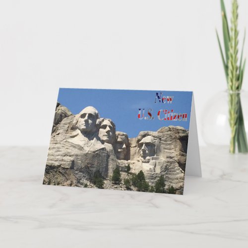 New US Citizen Greetings Card