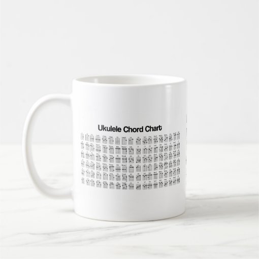 NEW UKULELE CHORD CHART CHORDS COFFEE MUG Zazzle