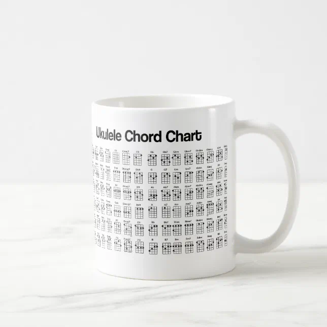 NEW UKULELE CHORD CHART CHORDS COFFEE MUG Zazzle