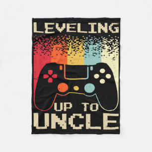 New Uncle For Men Boys Soon To Be Uncle Nephew Gam Fleece Blanket
