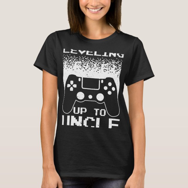 New Uncle For Men Boys Soon To Be Uncle Nephew Gam T-Shirt (Front)