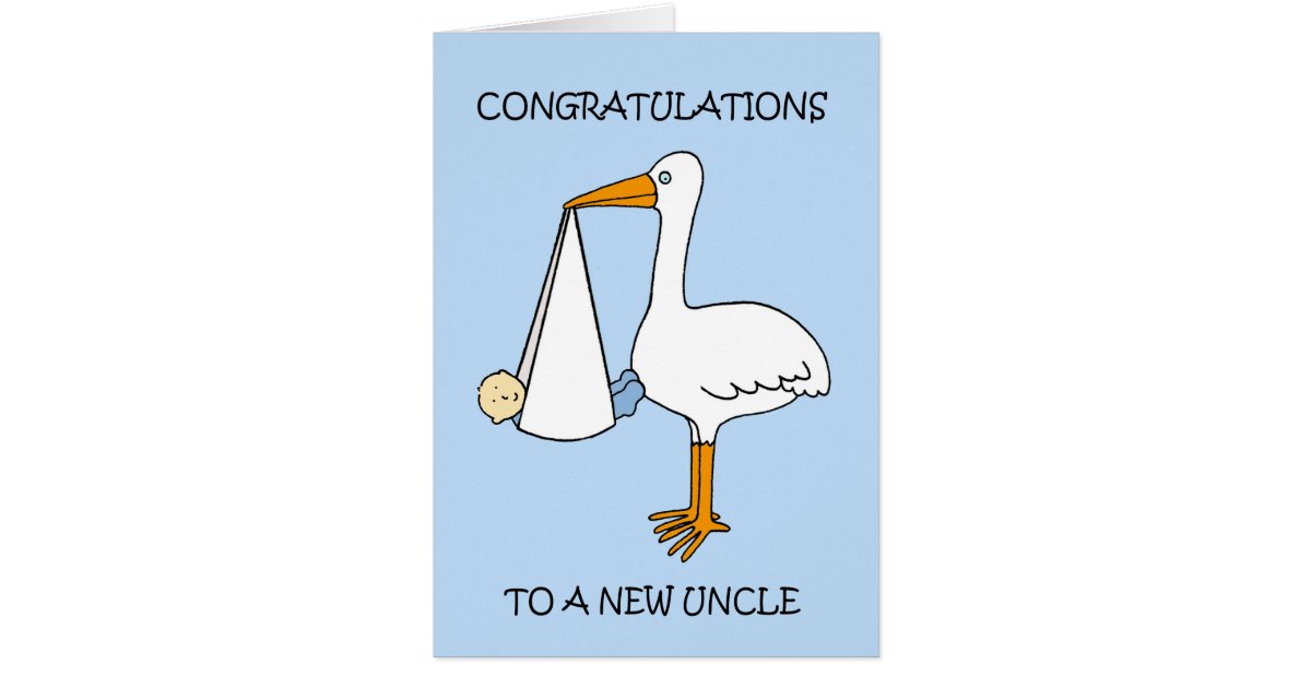 New Uncle to Baby Boy Congratulations | Zazzle