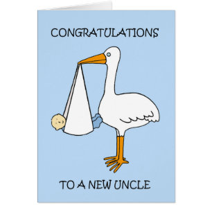 New Uncle to Baby Boy Congratulations Cards
