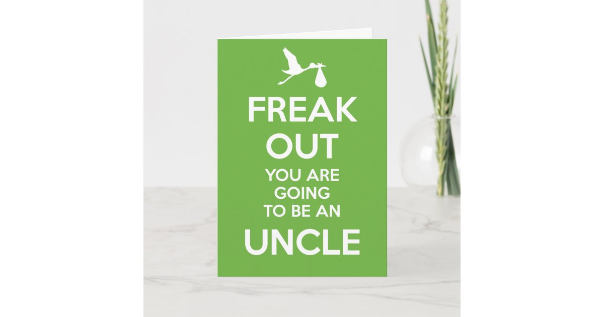 New Uncle to Be Pregnancy Announcement Card Zazzle