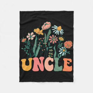 New Uncle Wildflower First Birthday & Baby Sho Fleece Blanket
