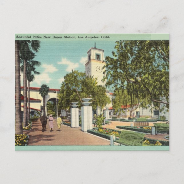 New Union Street, Los Angeles, California Postcard (Front)