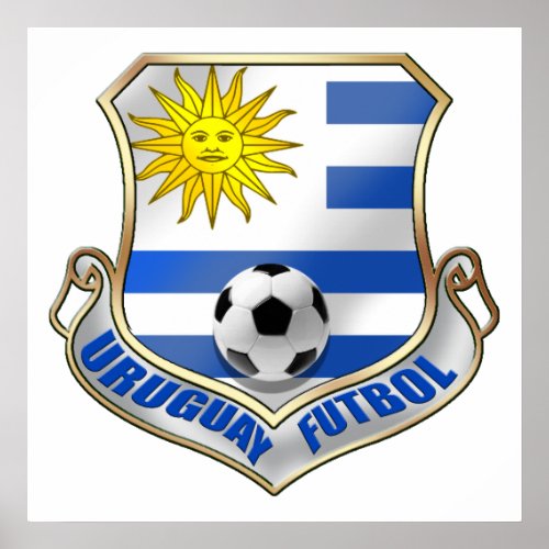 New Uruguay 2010 Fans Futbol badge Poster