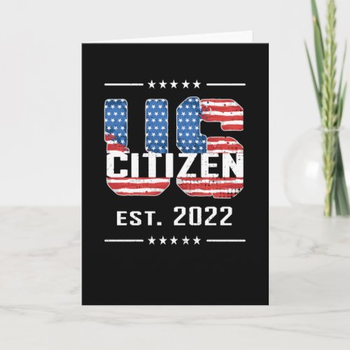 New US Citizen 2022 Proud American Citizenship USA Card