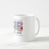 New US Citizen 2022 Proud American Citizenship USA Coffee Mug (Front Right)
