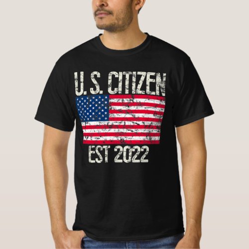 New US Citizen Est 2022 American Immigrant Citizen T_Shirt