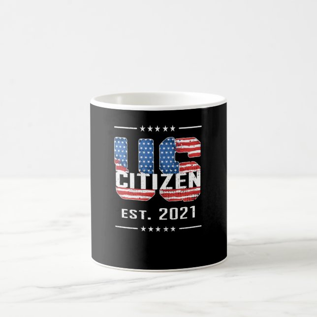 New US Citizen Gift Proud American Citizenship USA Coffee Mug (Center)