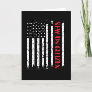 New US Citizen USA Proud New American Citizenship Card