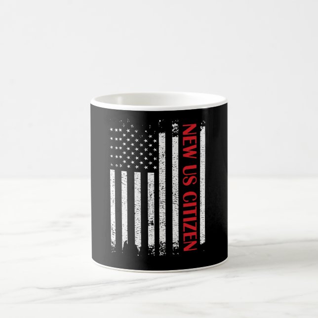 New US Citizen USA Proud New American Citizenship Coffee Mug (Center)