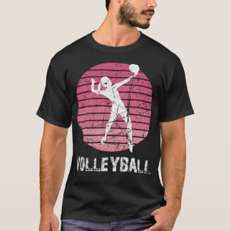 NEW, USA FEMALE VOLLEYBALL, Vintage Novelty Retro T-Shirt
