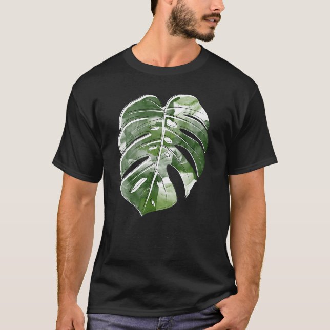 New Variegata Window Plant Monstera Deliciosaropic T-Shirt (Front)