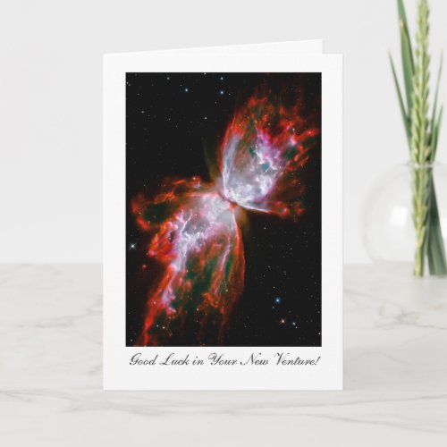 New Venture Luck _ Butterfly Nebula Outer Space Card