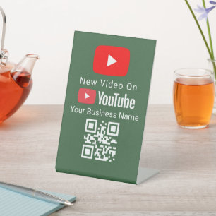 New Videos QR Code Sign YouTube Gym / Studio