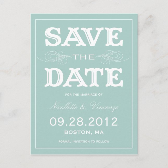 NEW VINTAGE | SAVE THE DATE ANNOUNCEMENT (Front)