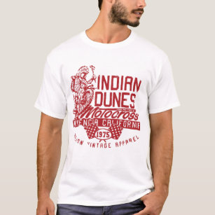 New Vintage Style Indian Dunes Motocross Mx car T- T-Shirt