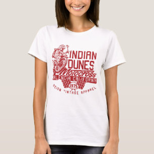 New Vintage Style Indian Dunes Motocross Mx car T- T-Shirt