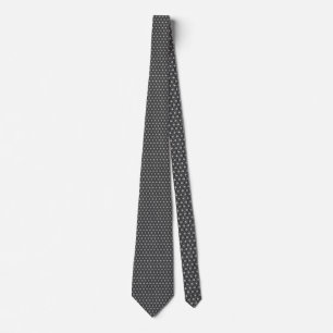 New Wave Art Deco Fusion Black and Grey Tie