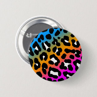 NEW WAVE EIGHTIES RETRO LEOPARD PRINT COLOURS PIN