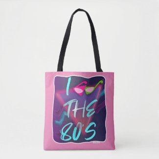 New Wave Glasses Style Eighties Love Slogan