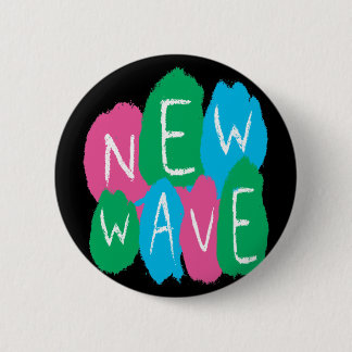 New Wave Graffiti Pinback Button