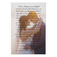 NEW! Wedding Vows Faux Wrapped Canvas Print -24x36