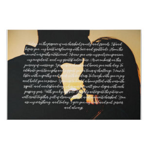 NEW! Wedding Vows Faux Wrapped Canvas Print -36x24