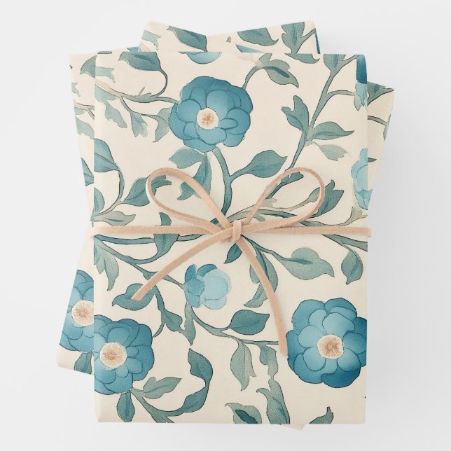 New William Morris  Wrapping Paper Sheets (In situ)