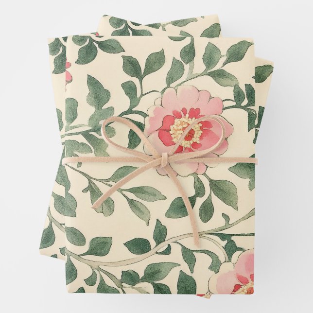 New William Morris  Wrapping Paper Sheets (In situ)