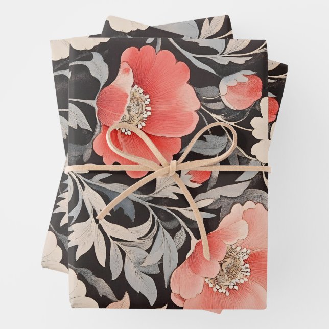 New William Morris  Wrapping Paper Sheets (In situ)