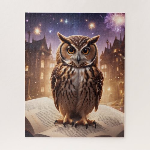 NEW Wise Owl Bookshelf Puzzle Jigsaw Puzzle